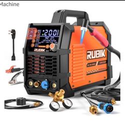 RUBIK AC DC 200A TIG Welder with Pulse, 6 in 1 Aluminum Welder STICK MMA TIG Welding
