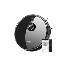 YTE X580 Robot Vacuum, Robotic Vacuum Cleaner with Lidar Navigation & Smart Mapping, 2700Pa Suction, Scheduled & Zone Cleaning, Self-Charging, Works w