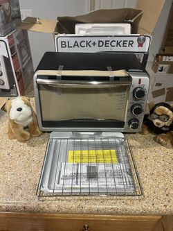 BLACK+DECKER 6-Slice Toaster Oven, Black, TO1950SBD 
