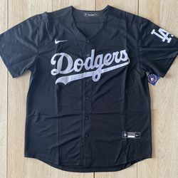 la dodgers black jersey