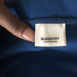 Burberry Shirt And Blue Velvet Air Forces 