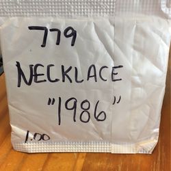 Necklace “1986” Unclaimed Internet Purchase #779