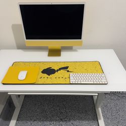 Apple iMac Yellow with M1 Chip, 8-core CPU 24-inch, 8GB RAM, 256GB SSD in great condition. 