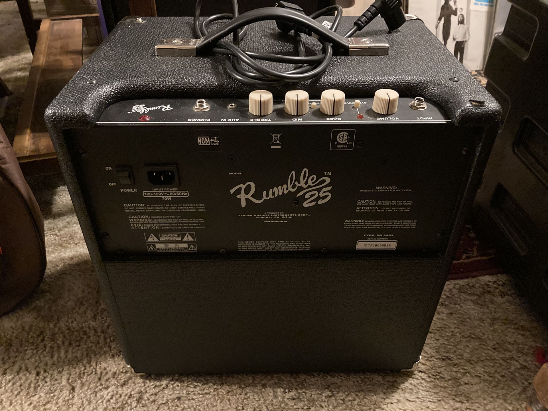 Fender Rumble 25 Bass Amp