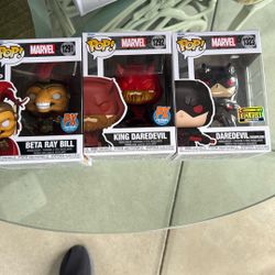 Funko Pop Marvel Exclusives Set