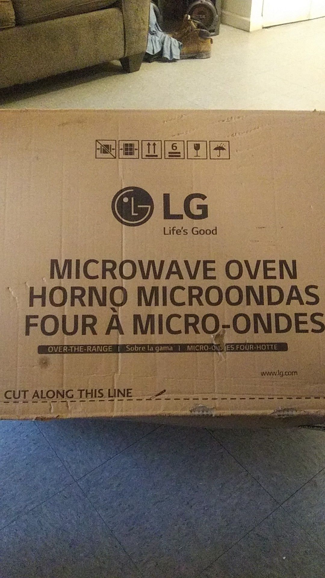 Lg over the range microwave oven