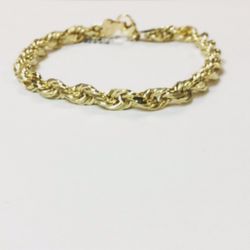 14KYG Rope Design Bracelet