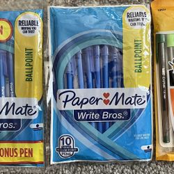 Paper Mate & Bic Pen Packs (29 Pens Total) - NEW IN PACKAGING