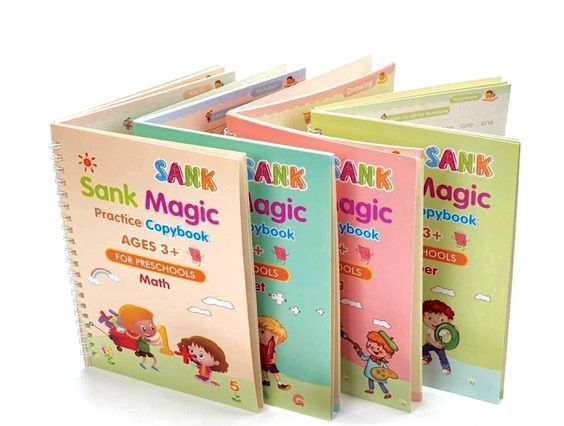 Sank Magic Practice Copybook (4 Books) Ages 3+ NEW!! NWOT