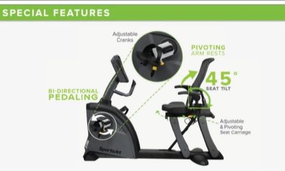 SportsArt Medical Level Recumbent Stationary Bicycle