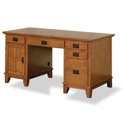 Homestyles Arts And Crafts Pedestal Desk