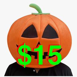 Pumpkin Mask Halloween Party Pumpkin Mask Theme Event Adult cosplay costume