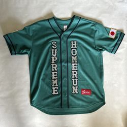 Supreme x Homerun Baseball Jersey - Teal