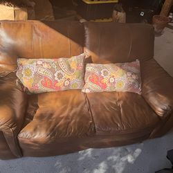 Leather Loveseat