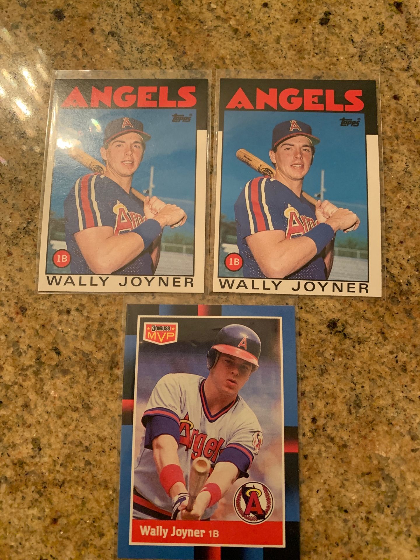 3 Wally Joyner Baseball Cards