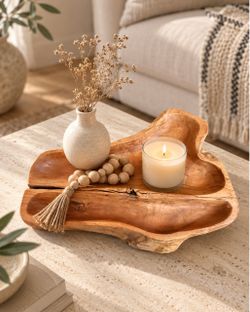 Large Live Edge Wood Charcuterie Serving Board