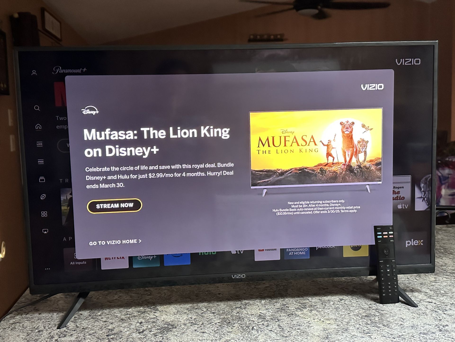 VIZIO V405-G9 40 Inch Class V-Series 4K HDR Smart TV with Remote