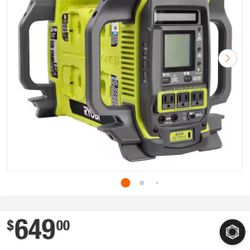 RYOBI 18V ONE+ 1800-Watt Portable Battery Inverter Power Station/ 8-Port Charger (Tool Only)