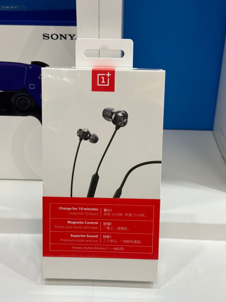New Oneplus Bullets  Wirless 2 Neckband Bluetooth Headphone  With Noice Canceling 