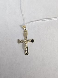 10kt Gold Crucifix Charm