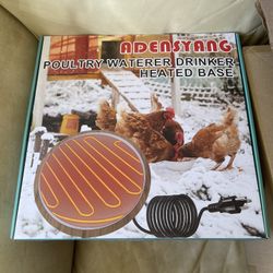 BRAND NEW Poultry Water Drinking Heated Base