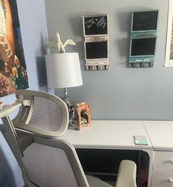 Desk & lamp & chair for sale $120