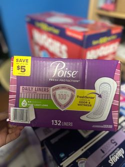 Poise Fresh Protection Daily Liners 132 Count
