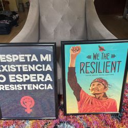 Framed Women’s March Posters