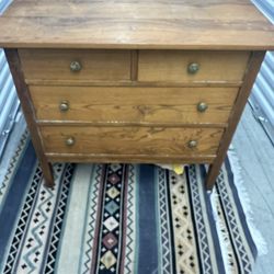 Antique wood dresser