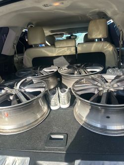 Set of 4 Silver Alloy Wheels Rims