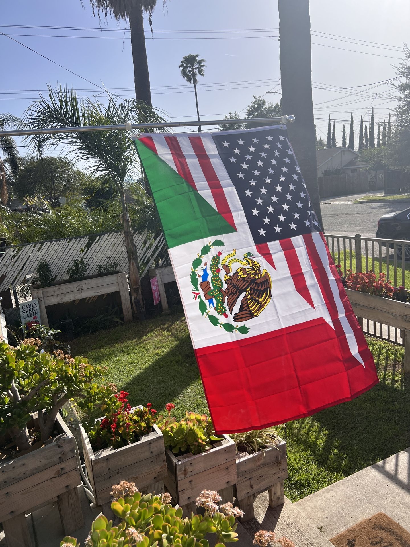 USA Mexico Flag Size 3ftx5ft