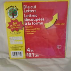 2 Pkgs TEACHING TREE DIE CUT LETTERS/NUMBERS 
