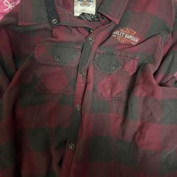 Women’s Harley Davison Long Sleeve Shirt Size Large 