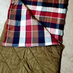 BOYS THICK FLANNEL LINED SLEEPING BAG 