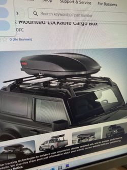 yakima rack mounted lockable cargo box
