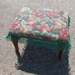 Foot Stool  With Tassels