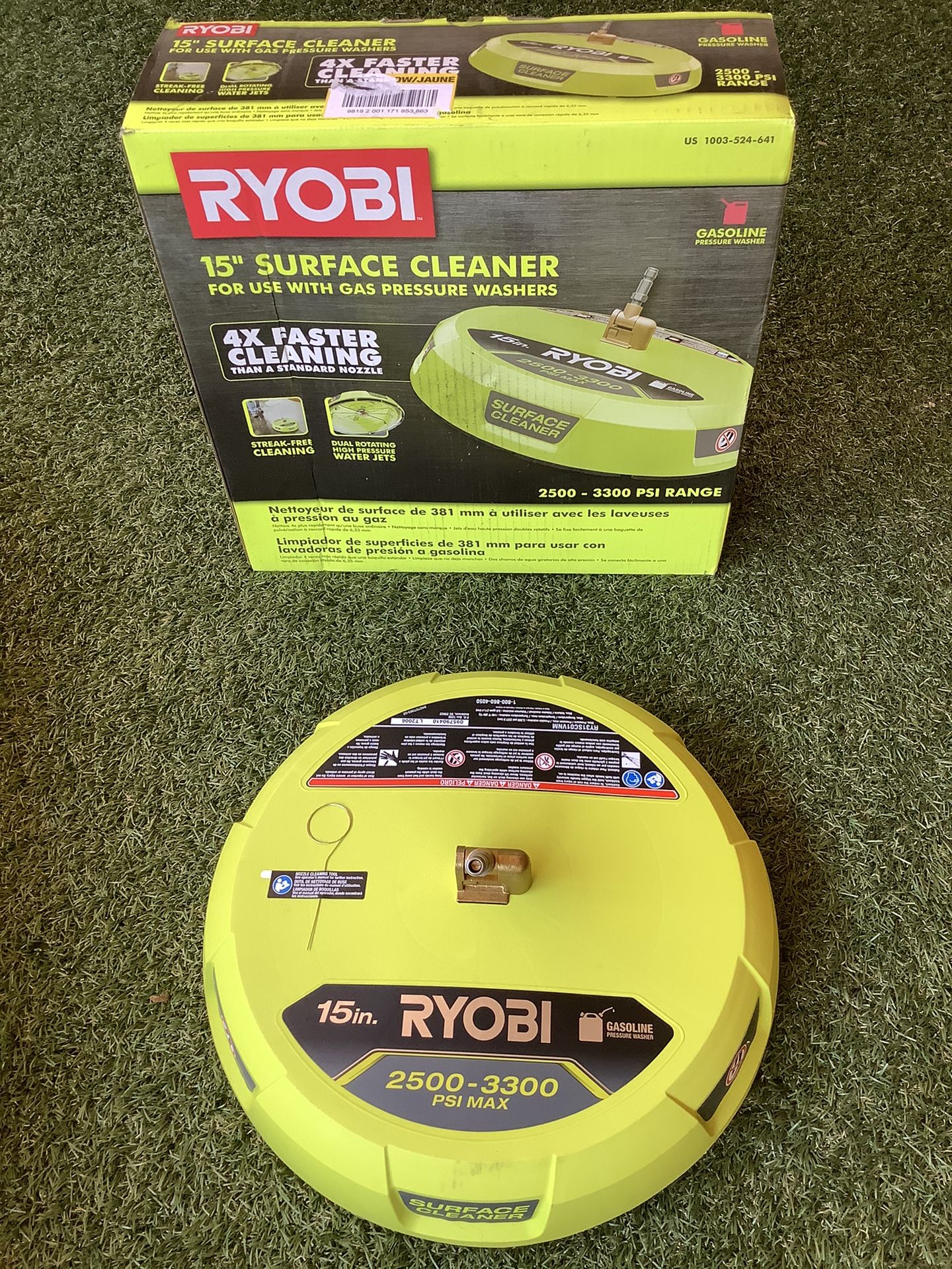 RYOBI 15 in. 3300 PSI Surface Cleaner for Gas Pressure Washer for Sale