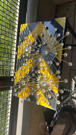 Starburst Wall Art with Crystal Accents