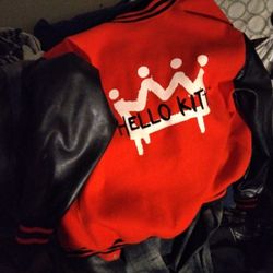 Hello Kitty Letter Men Jacket 