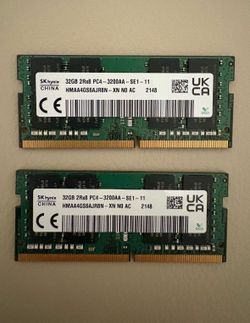 64GB DDR4 3200 Laptop RAM Sticks