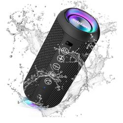 The Black Color Ortizan X10 Portable Waterproof Wireless Bluetooth Speaker