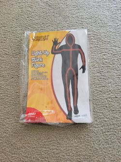 Adult Light Up Stick Figure Costume