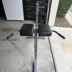 Cap hyperextension/roman chair bench