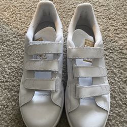 Adidas Stan Smith White Velcro Shoes 