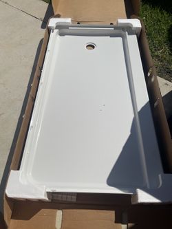 Sterling Ensemble Shower Base 60 x 32 - Right Hand Drain - White ((contact info removed)0-0) - NEW