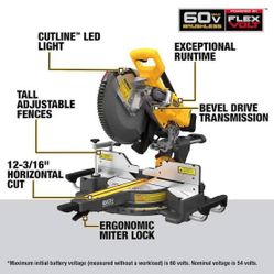 Dewalt flexvolt sliding cordless miter saw