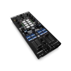 Reloop Mixtour Pro, Portable All-In-One 4-Deck DJ Controller with Audio Interface