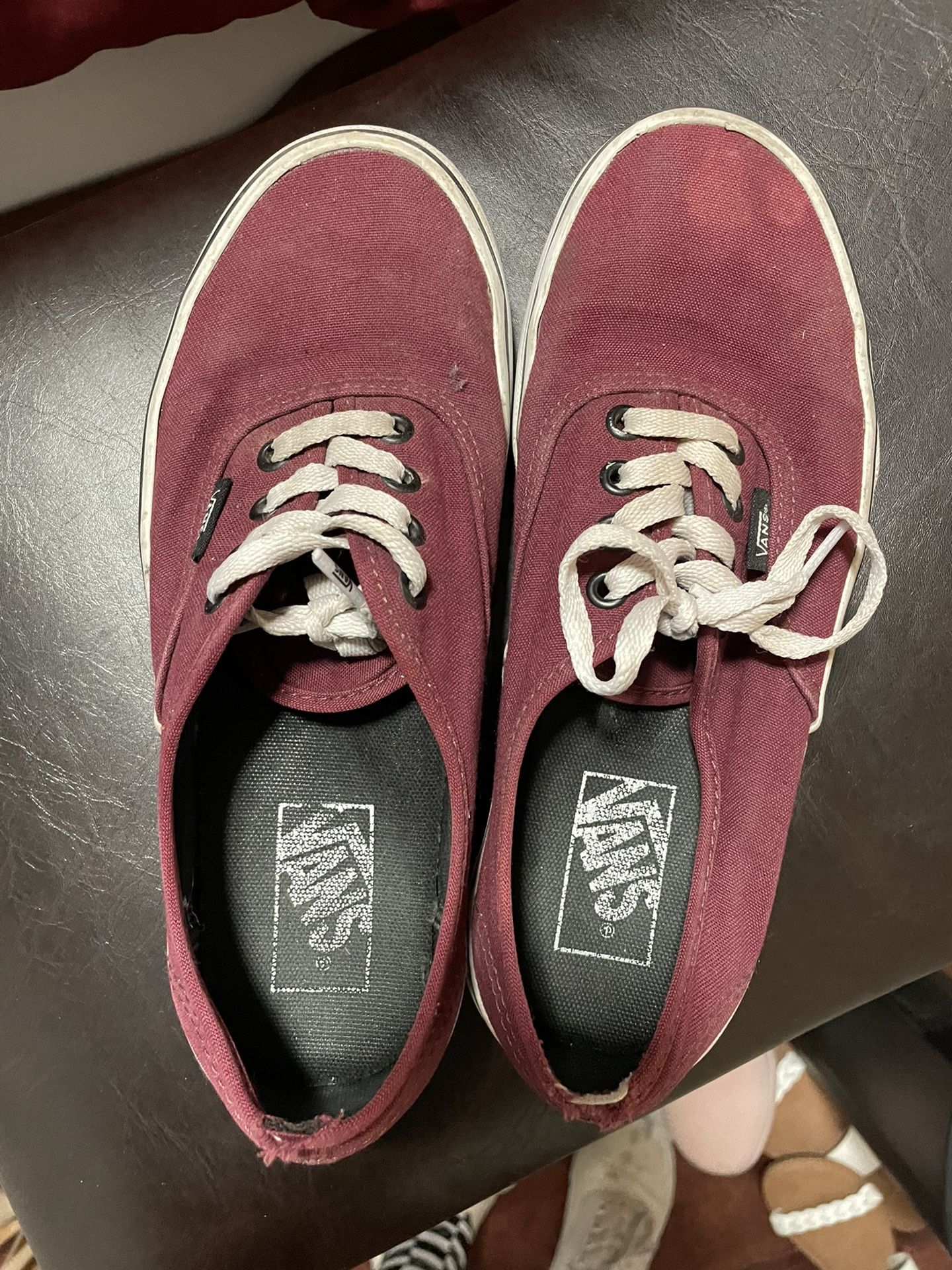 Maroon Vans Shoes