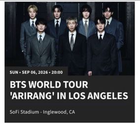 BTS World Tour 'Arirang' 3 Tickets