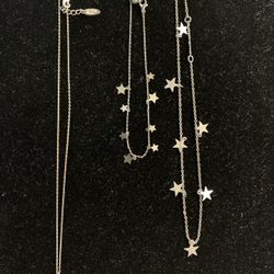 Necklaces With Moon and Stars Anklet With Stars 